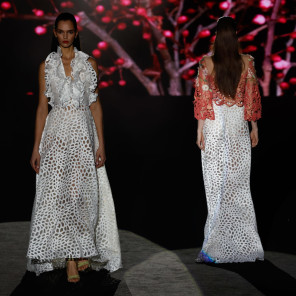 Creaciones de Hannibal Laguna durante el desfile celebrado dentro de la Mercedes-Benz Fashion Week Madrid J.J.Guillen