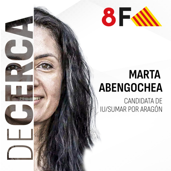 Marta Abengochea, candidata de IU - Movimiento Sumar a las elecciones de Aragón