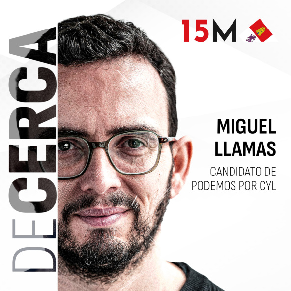 Miguel Ángel Llamas, candidato de Podemos Alianza Verde a la presidencia de Castilla y León