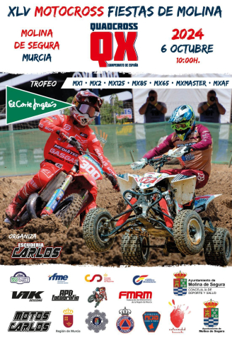 Cartel 45º Motocross 'Fiestas de Molina-Trofeo El Corte Inglés'