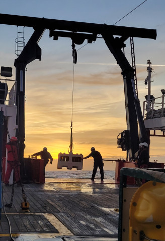 Material que será colocado en el fondo marino