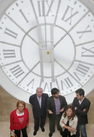 Inauguración de la restauración de la Universidad Laboral de Gijón, en 2007