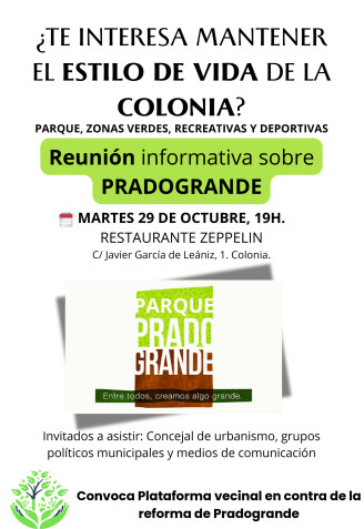 Cartel de la reunión