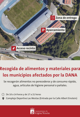 Punto de recogida de alimentos y materiales para los afectados por la DANA en el levante