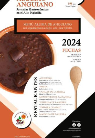 Cartel jornadas alubia Angiano