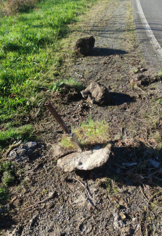 Las piezas metálicas fueron arrancadas y robadas