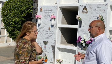 Expósito en el cementerio del Pinar