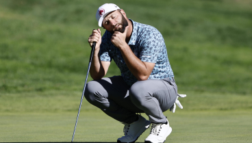 El golfista Jon Rham participa en la tercera jornada del Abierto de España de Golf en Madrid, este sábado.