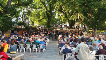 Banda Municipal de Música de A Coruña en el Campo da Leña