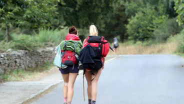 Peregrinos camino de Santiago