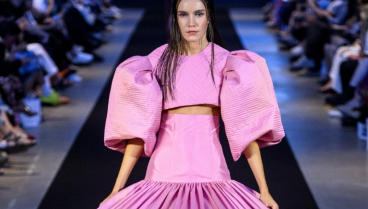 MADRID, SPAIN - September 11: A model walks the runway during the Mundos Paralelos to Wear Spring/Summer fashion show as part of the MBFWEEKMadrid on September 11, 2024 in Madrid, Spain. (Photo by Juan Naharro Giménez)