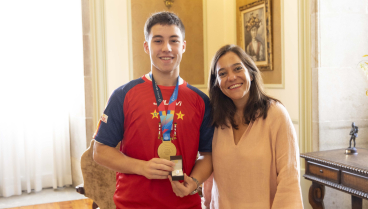 Inés Rey con Jacobo Copa