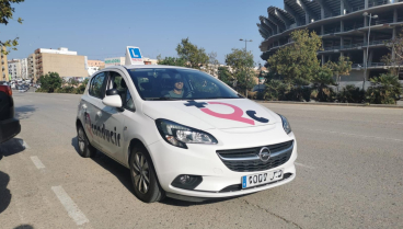 coche en prácticas