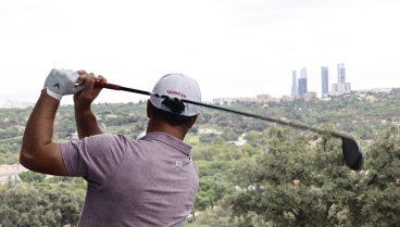 Jon Rahm, durante el Abierto de España de Golf.