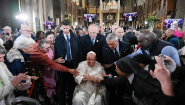 El Papa Francisco en un momento de su viaje a Bélgica y Luxemburgo