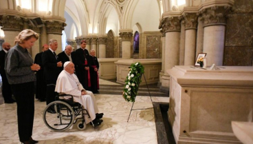 El Papa Francisco en su visita a Bélgica