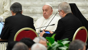 El Papa Francisco, durante el discurso del Sínodo