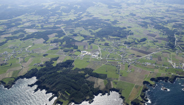 Localización de las minas de oro de Salave (Asturias)