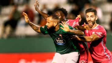 Imagen del partido entre el Racing Ferrol y el CD Tenerife