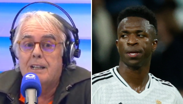 Siro López y Vinicius Júnior