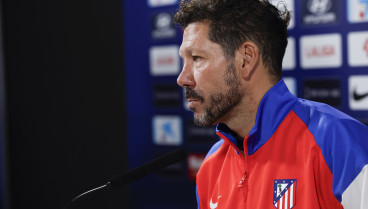 Diego Simeone en rueda de prensa