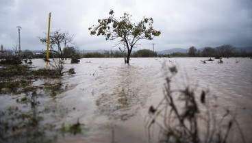 Crecida del río Magre, a 29 de octubre de 2024, en Alfarp, Valencia, Comunidad Valenciana