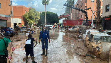 Imagen de Catarroja (Valencia) donde trabaja el operativo aragonés.