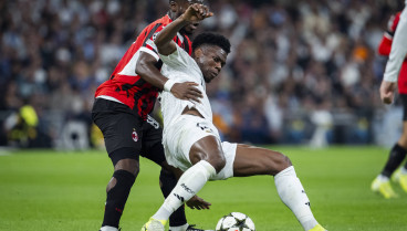 Aurelien Tchouameni, durante el Real Madrid-Milán de este martes.