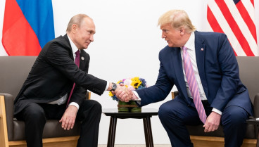 El presidente ruso, Vladimir Putin, y el expresidente de EEUU Donald Trump