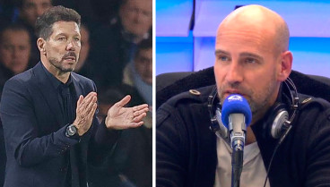 Diego Simeone y Gonzalo Miró