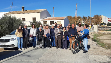 Vecinos de las veredas de Tercia, que reclaman alcantarillado