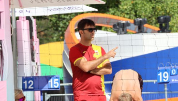 Antonio García de Alcaraz, durante un partido en París