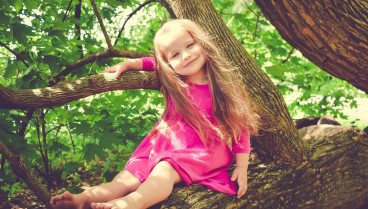 Una niña feliz