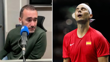 Juanma Castaño reacciona a la derrota de Rafa Nadal en el primer partido de Copa Davis entre España y Países Bajos