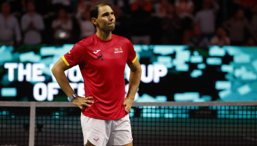 El tenista Rafa Nadal, durante el homenaje