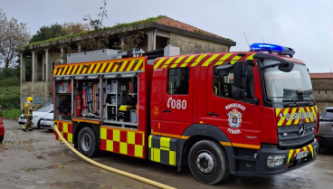 Los bomberos en la zona del incidente