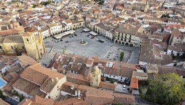 Vista aérea de Cáceres