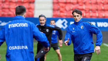 Entrenamiento de Osasuna en El Sadar