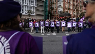 Imagen de archivo de una manifestación en Santander.