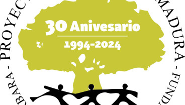 Logotipo del 30 aniiversario del Poyecto Hombre Extremadura