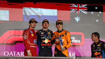 Podium del GP de Catar de Fórmula 1