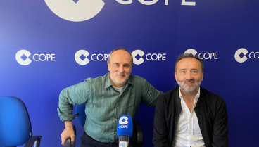 Benito López y Suso López en los estudios de Cope Ourense