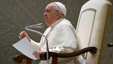 El Papa Francisco durante la audiencia general semanal en la sala Pablo VI del Vaticano