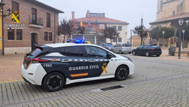 Intervención de la Guardia Civil en Grijota