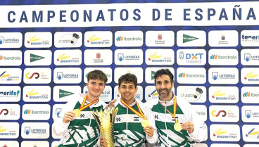 Pablo Abián, Alejandro Pérez y Álvaro Morán, campeones de España con la Selección Andaluza