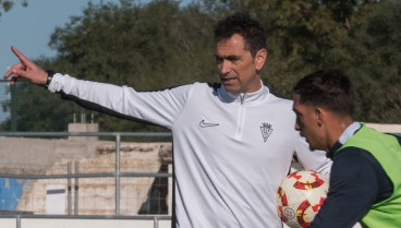 Dani Mori, entrenador del San Fernando, en COPE