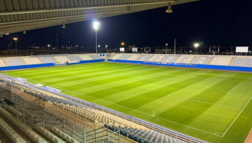 Estadio Artés Carrasco, escenario del encuentro de fútbol en el que está trabajando el Ayuntamiento de Lorca junto al Gobierno regional