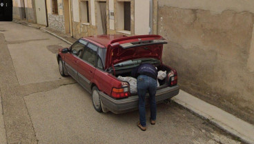 Imagen captada por el coche de Google Street View en el pueblo de Tajueco en Soria