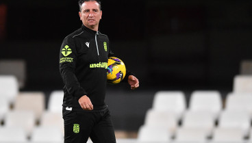 Jandro en el entrenamiento de esta tarde