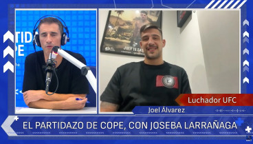 Joseba Larrañaga entrevista a Joel Álvarez en El Partidazo de COPE.